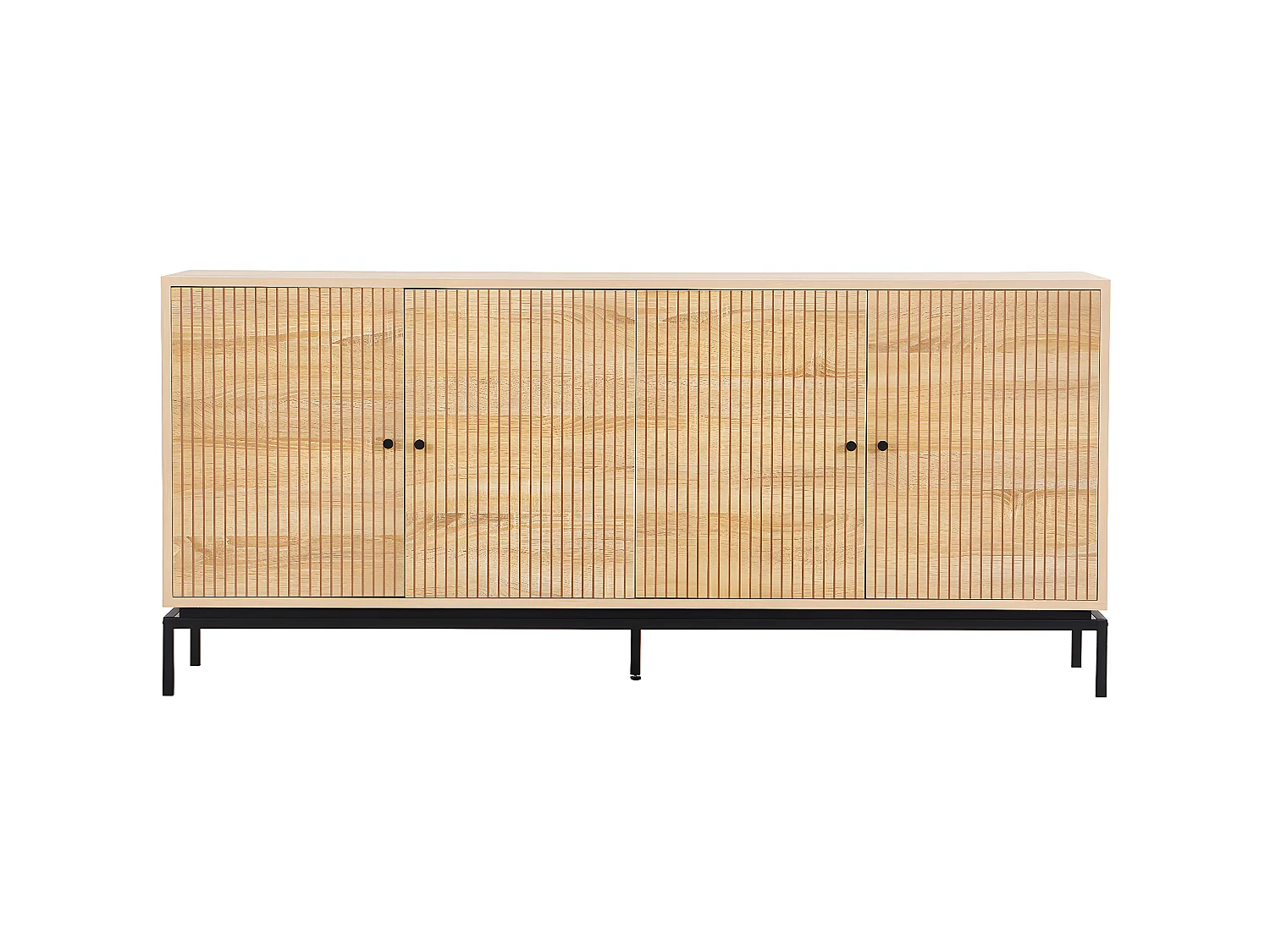 Buffet 4 portes effet bois 180 cm - Talia