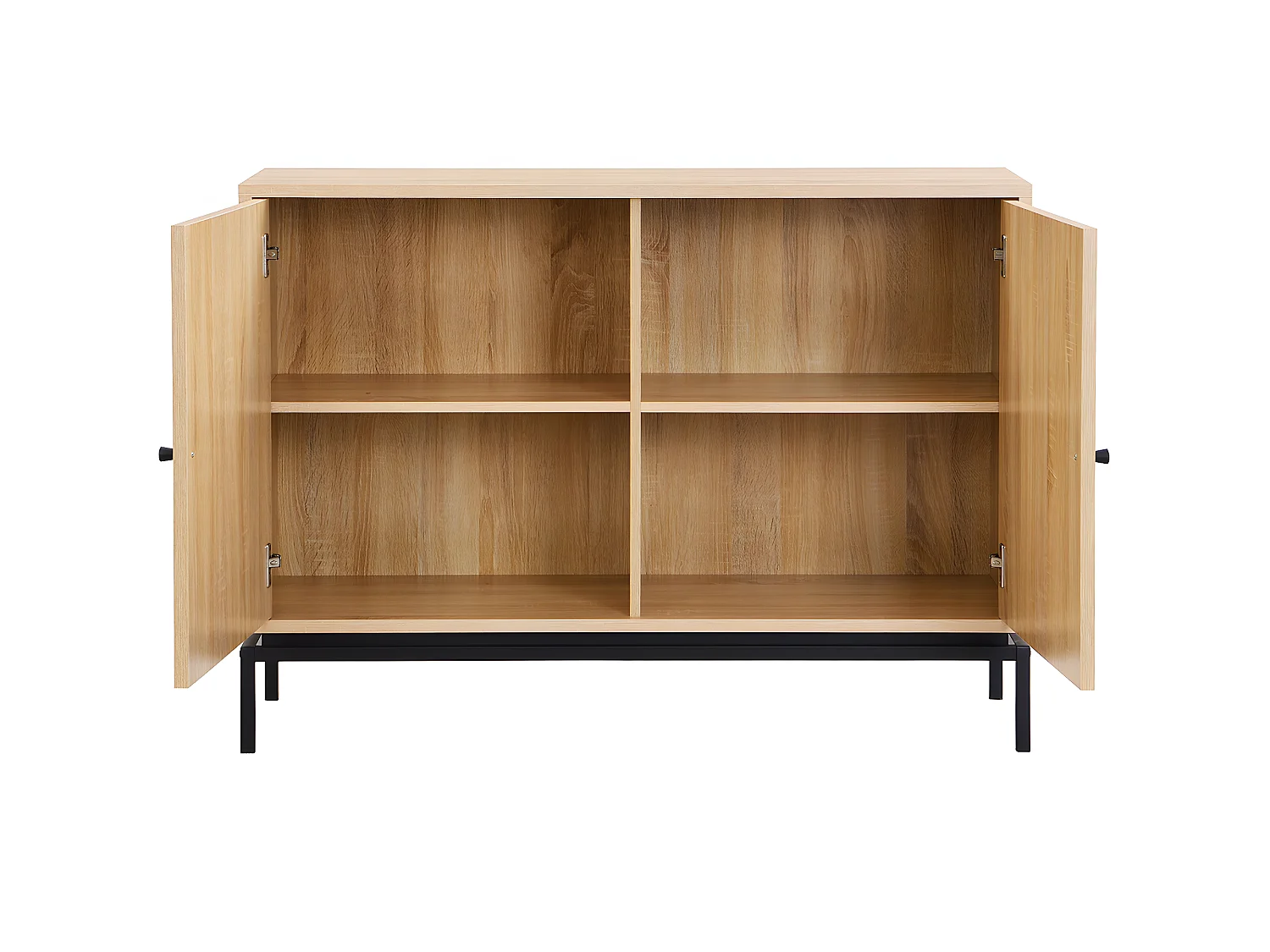 Buffet 2 portes effet bois 110 cm - Talia