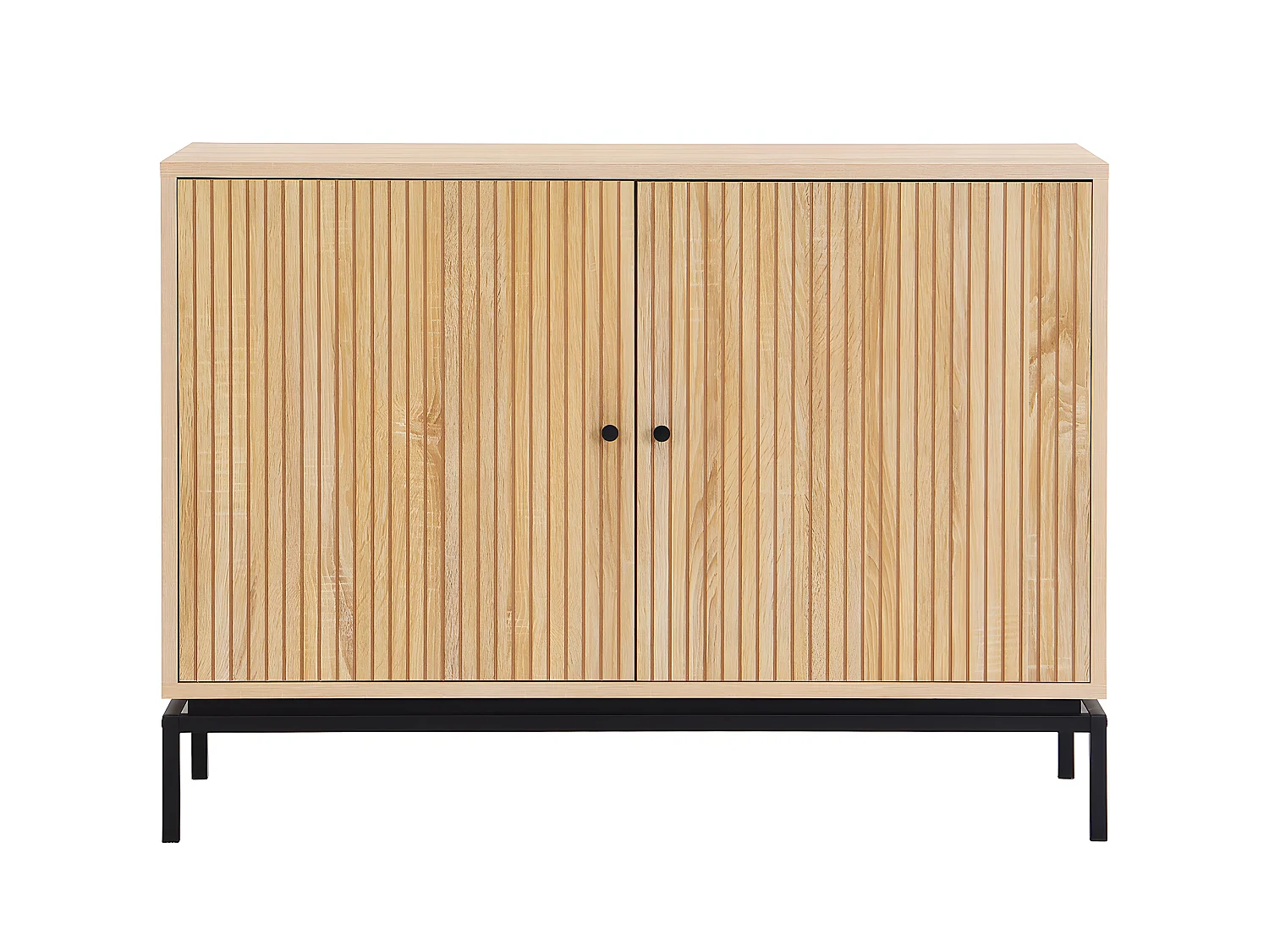 Buffet 2 portes effet bois 110 cm - Talia