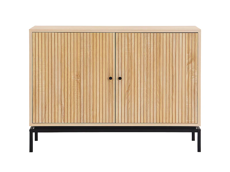 Buffet 2 portes effet bois 110 cm - Talia