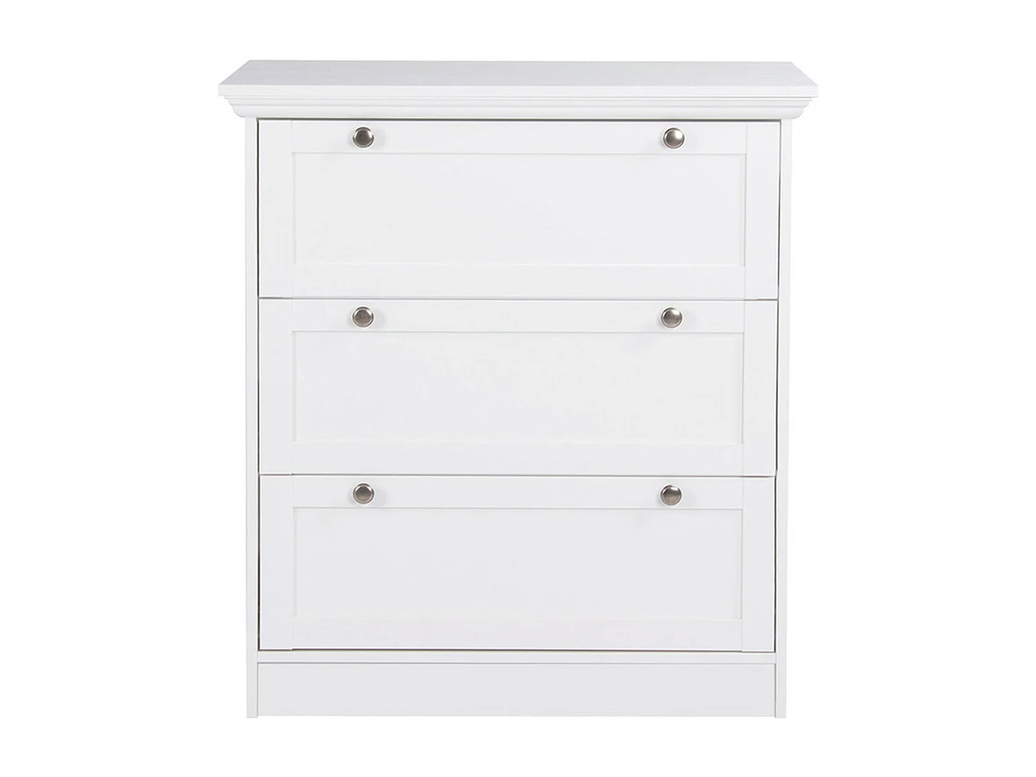Commode 3 tiroirs blanche 80 cm - Alix