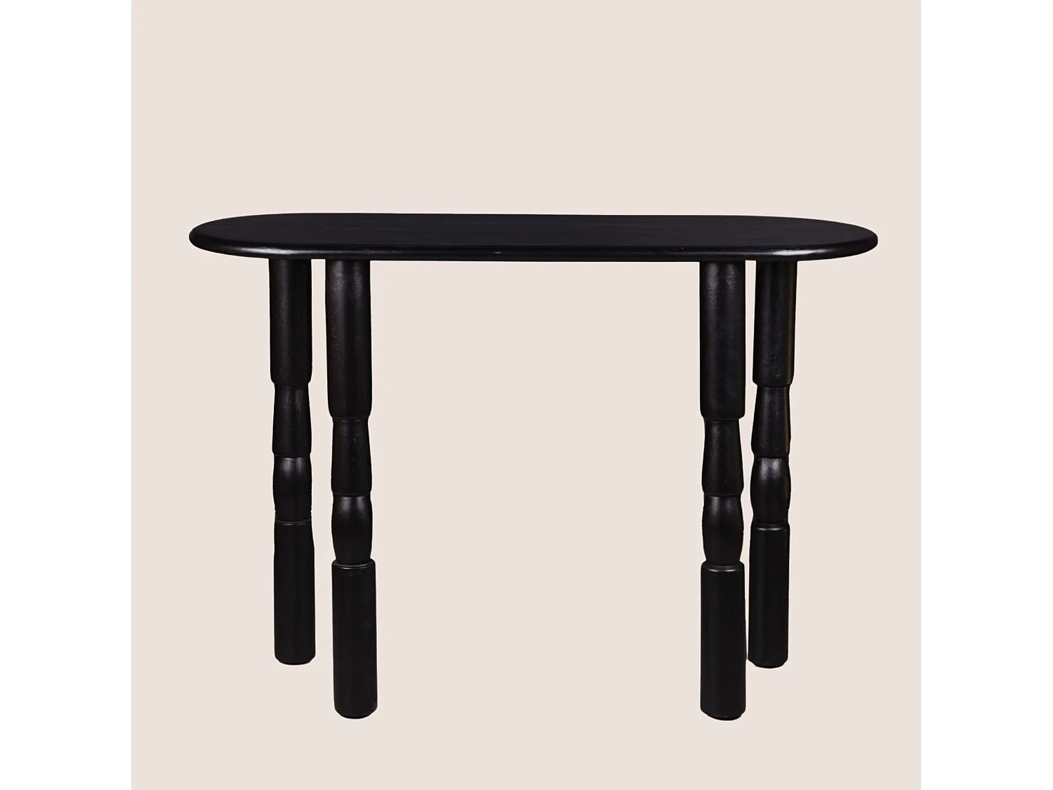 Console ovale en bois style ethnique L110 - RUNDU