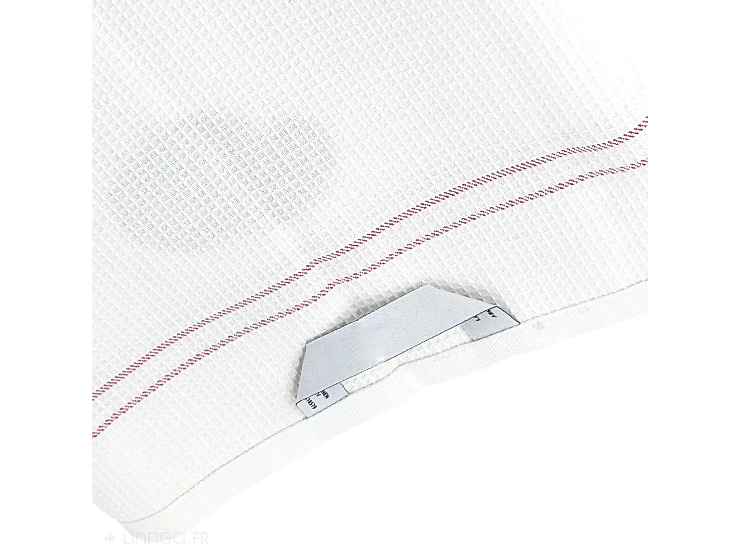 Torchon de cuisine 50x70 cm WAFFLE BRODÉ coton rouge broderie tomate