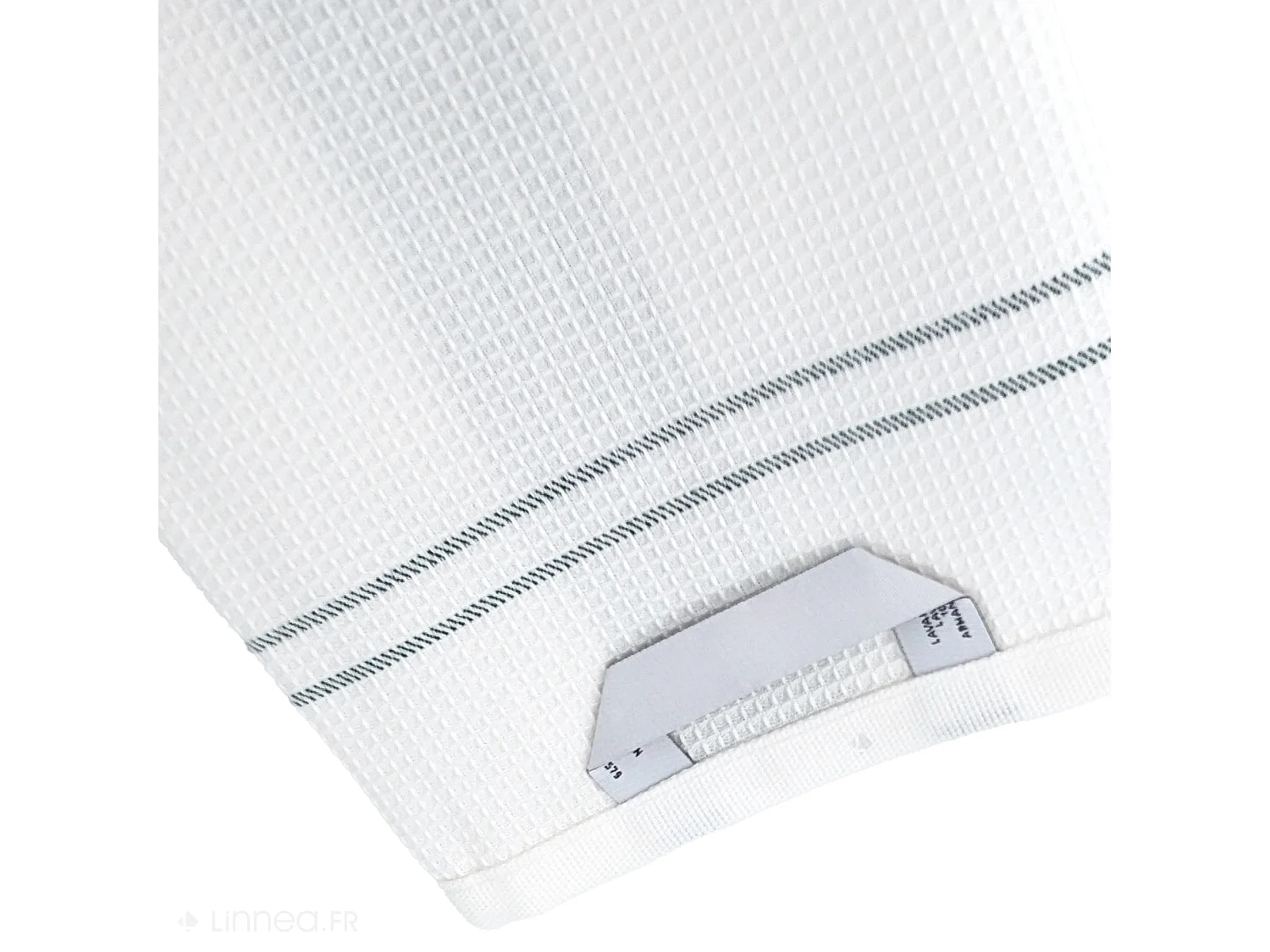 Torchon de cuisine 50x70 cm WAFFLE BRODÉ coton vert broderie canard