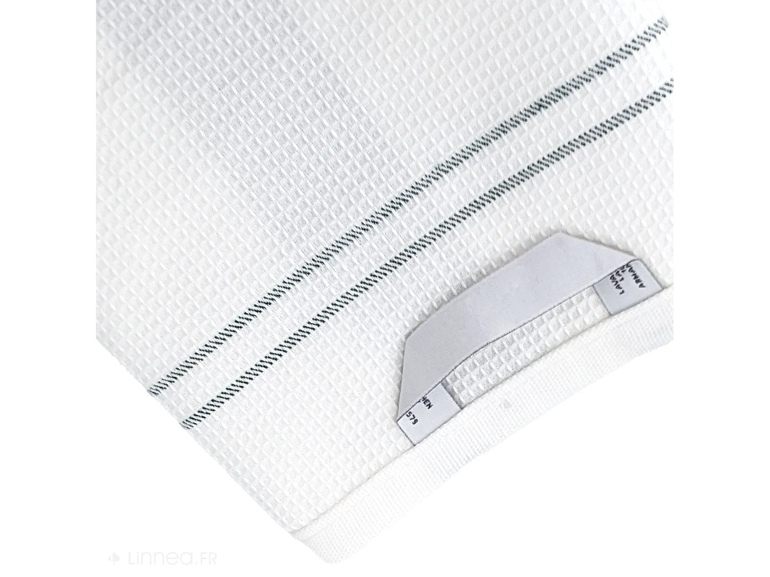 Torchon de cuisine 50x70 cm WAFFLE BRODÉ coton vert broderie vache