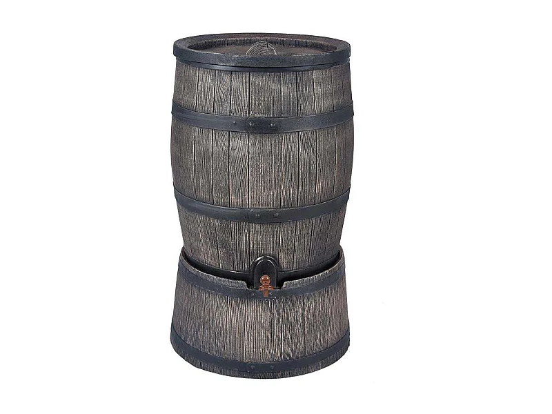 Récupérateur d'eau de pluie en polyéthylène avec support Barrel 120 litres