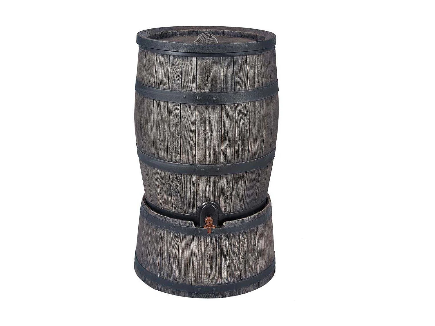 Récupérateur d'eau de pluie en polyéthylène avec support Barrel 120 litres