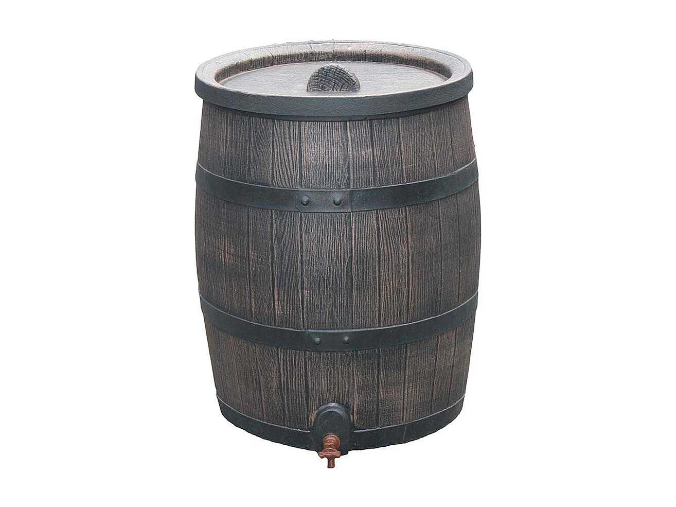 Récupérateur d'eau de pluie en polyéthylène avec support Barrel 120 litres