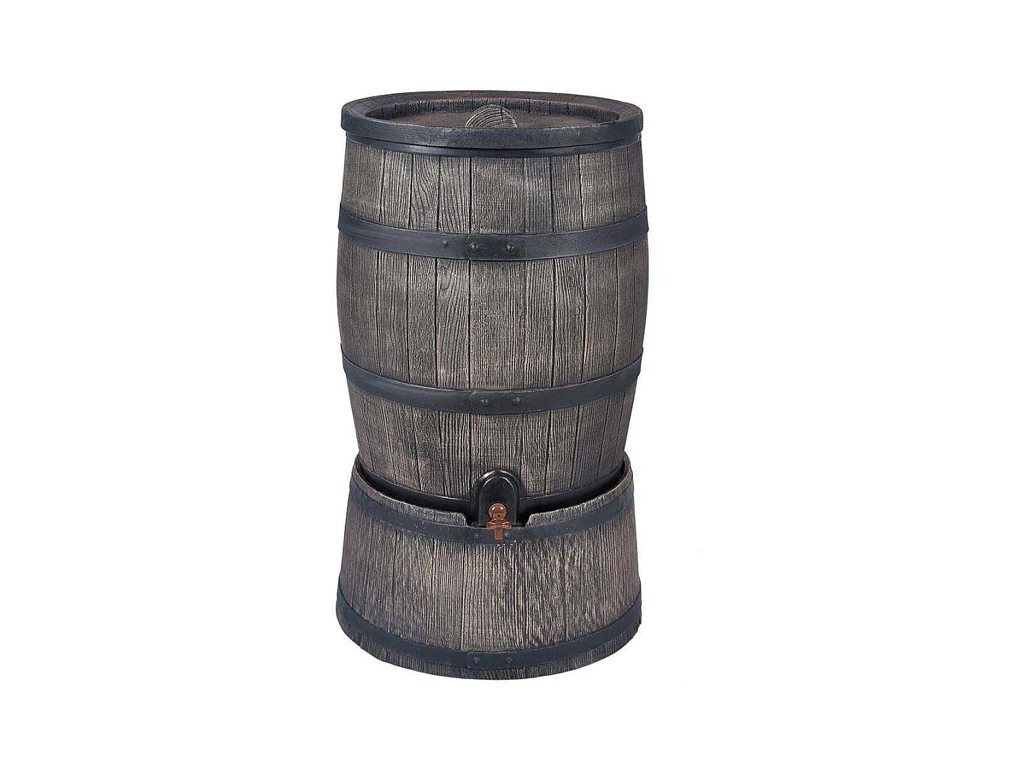 Récupérateur d'eau de pluie en polyéthylène avec support Barrel 120 litres