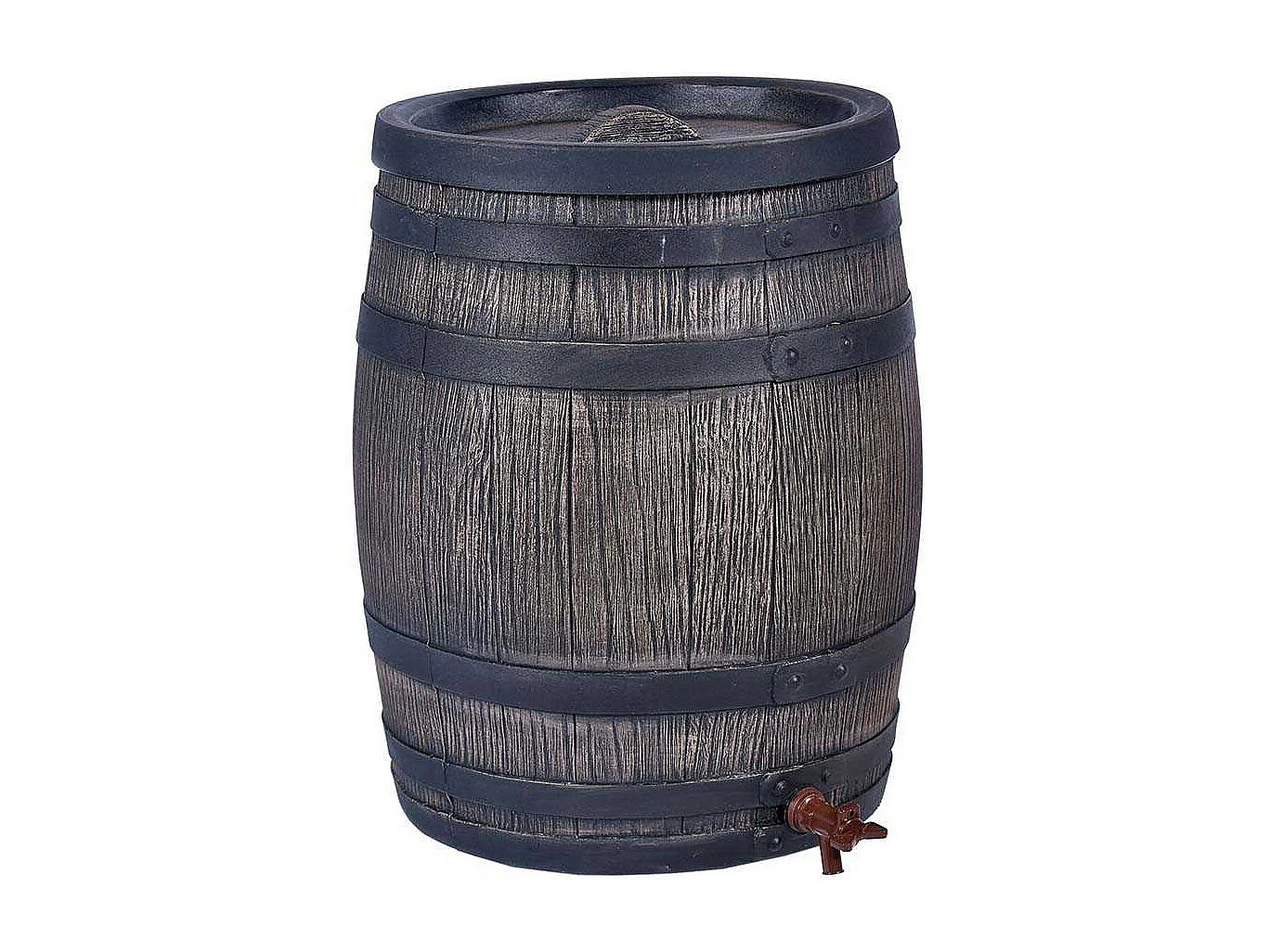 Récupérateur d'eau de pluie en polyéthylène avec support Barrel 50 litres