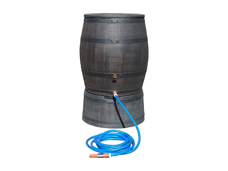 Récupérateur d'eau de pluie en polyéthylène avec support Barrel 240 litres
