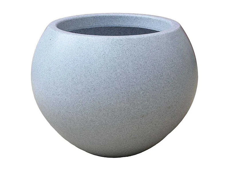 Jardinière ronde en polyéthylène granit Swing 49 x 39 cm