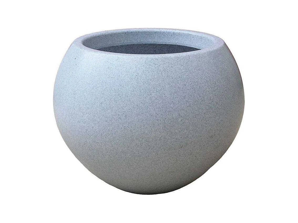 Jardinière ronde en polyéthylène granit Swing 49 x 39 cm