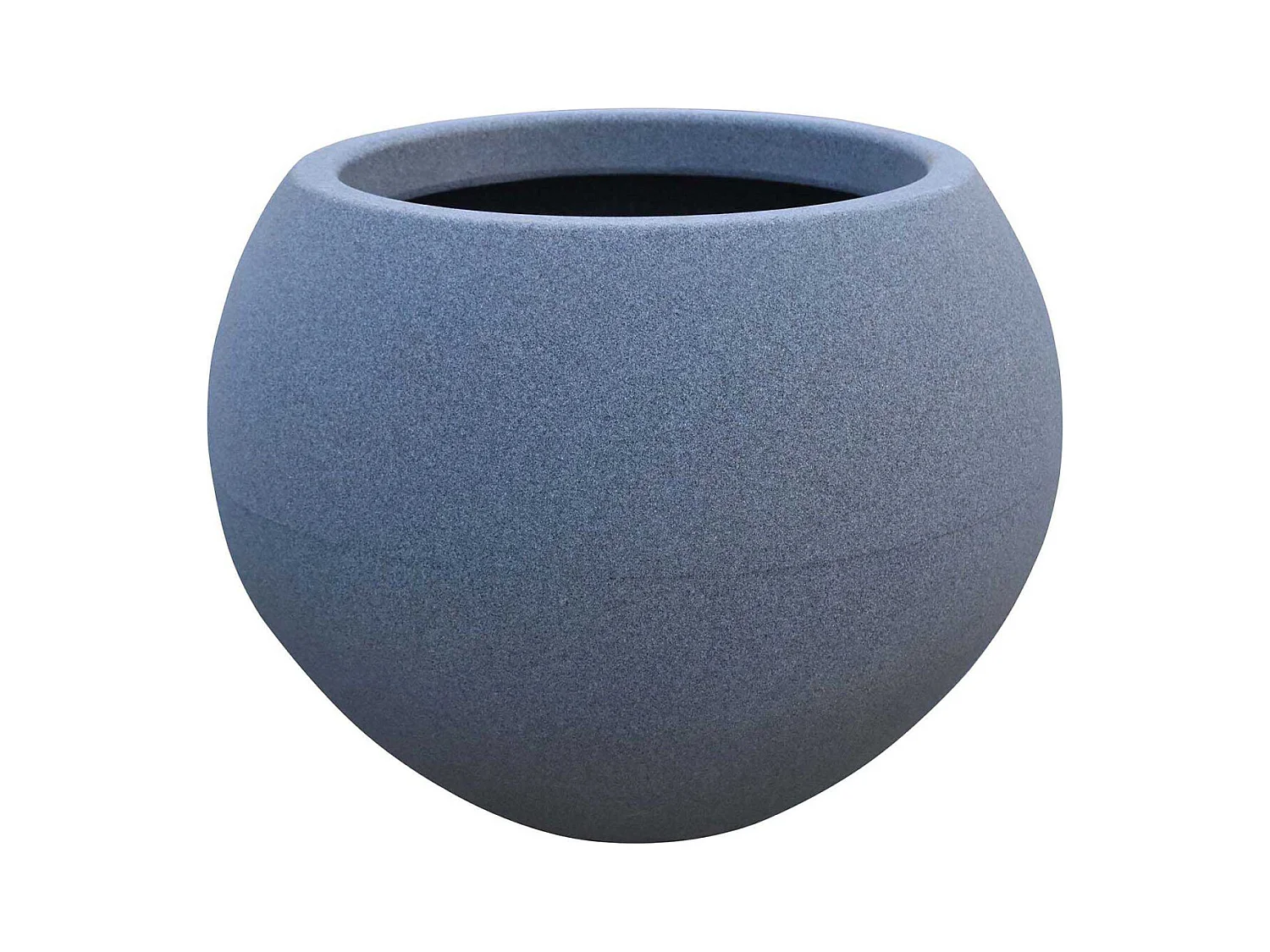 Jardinière ronde en polyéthylène gris Swing