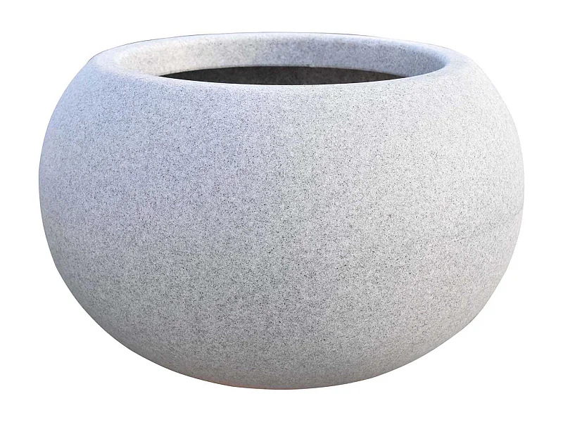 Jardinière ronde en polyéthylène granit Swing 63 x 40 cm