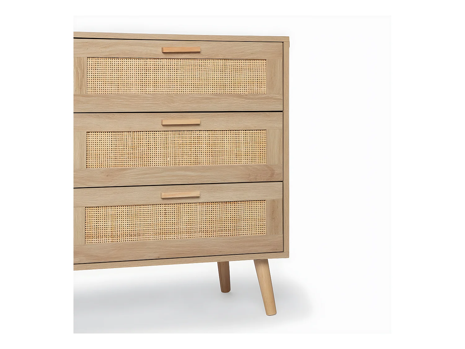 Cómoda doble de Fibra natural Natural 77 x 120- Tahiti