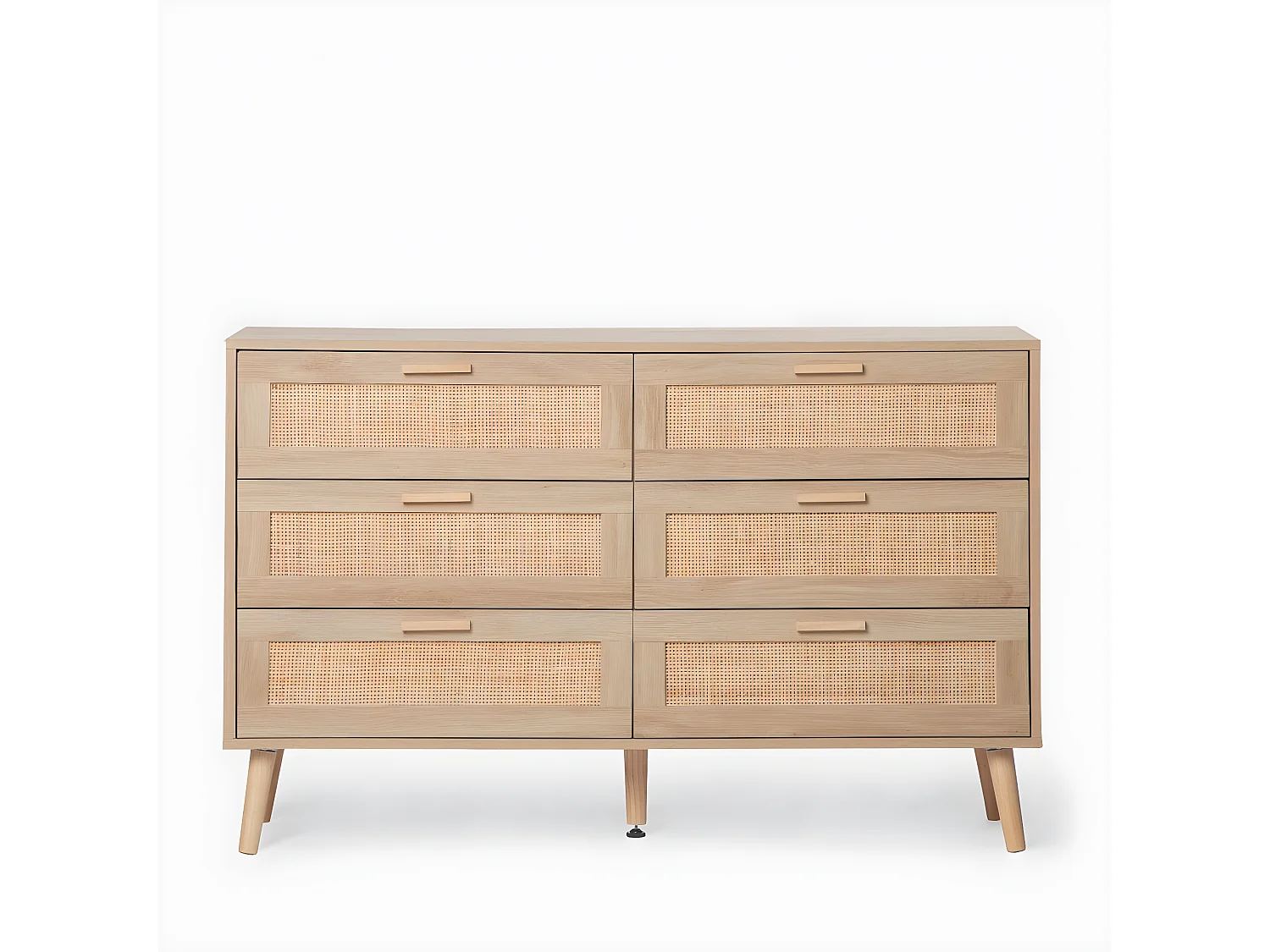 Commode double en rotin naturel 120x77 cm-Tahiti