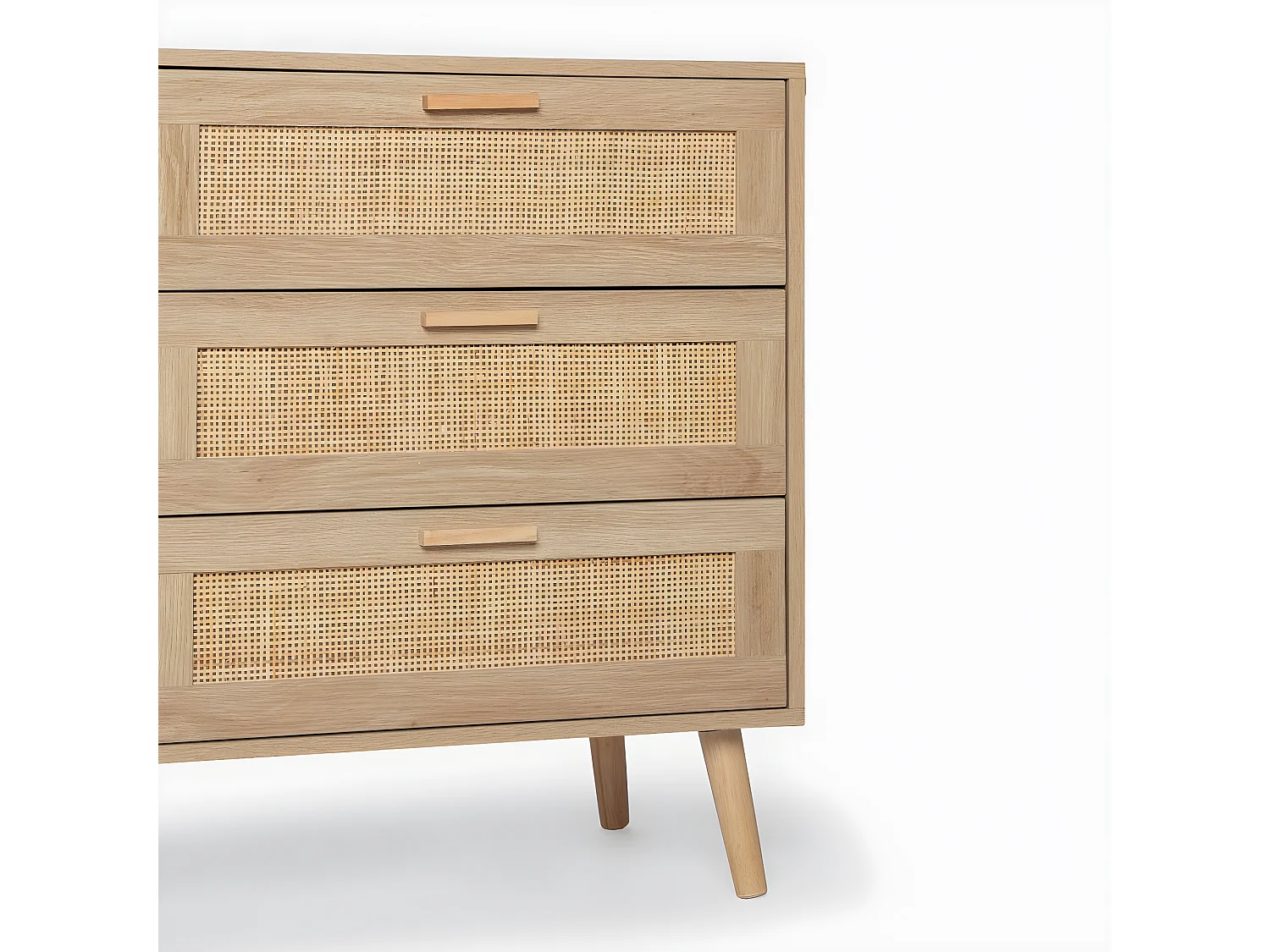 Commode double en rotin naturel 120x77 cm-Tahiti