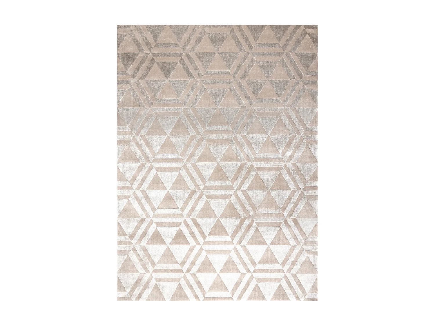 Dywan PEARL 51323C beż - Geometryczny, ekskluzywny, strukturalny  230x330 cm