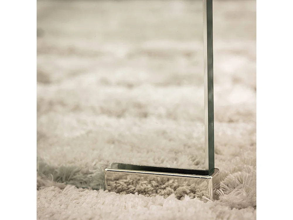 Nido - Lot de 2 tables basses gigognes en verre - Transparent