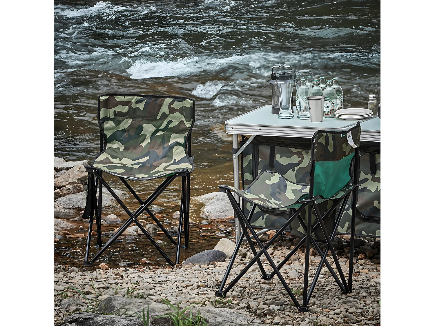 SoBuy FST96-TN Chaise de pêche | Chaise de Camping | Matériel de Camping