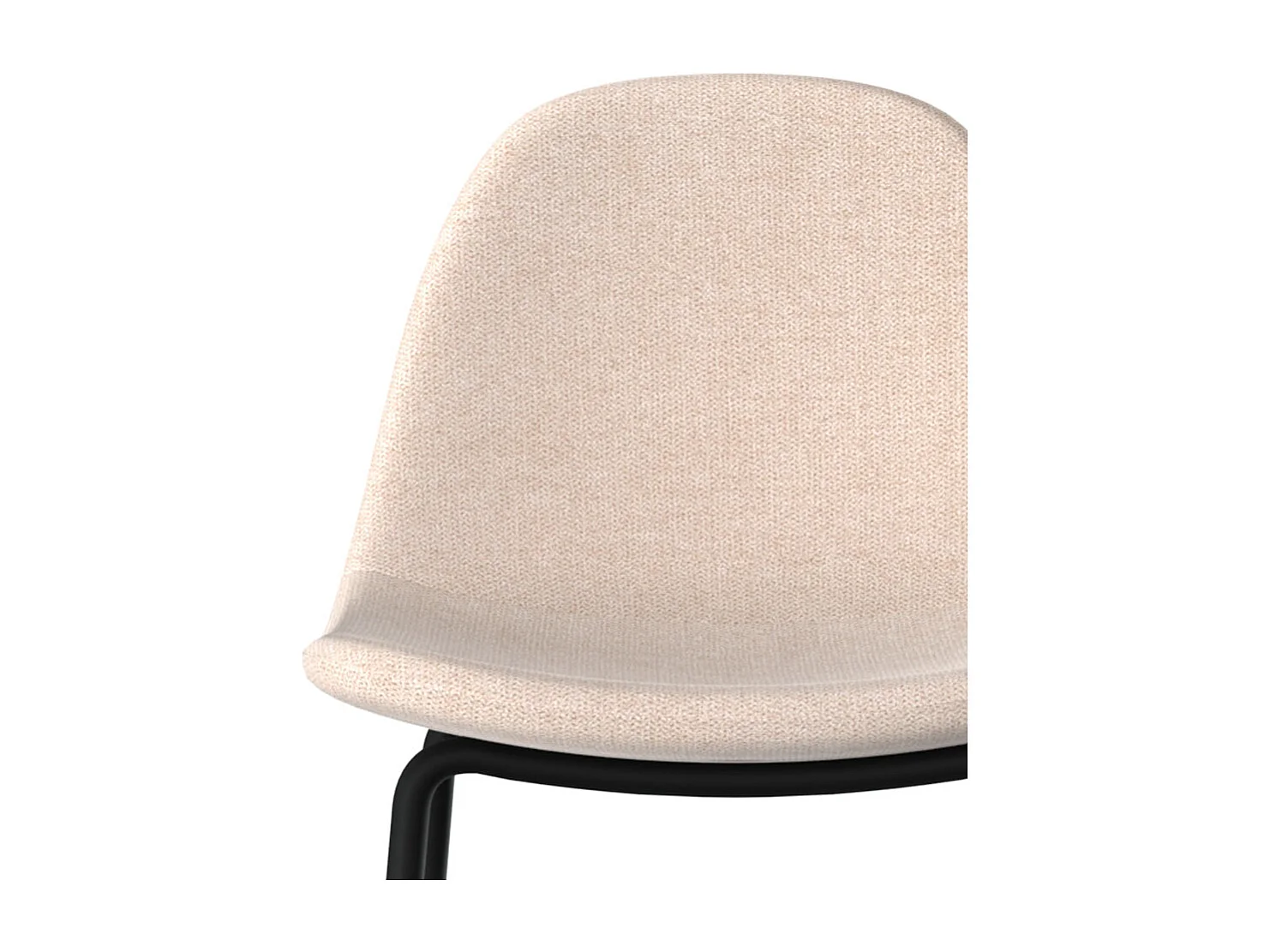 Set di 2 sedie per isola centrale in tessuto beige 65,5 cm - Henrik