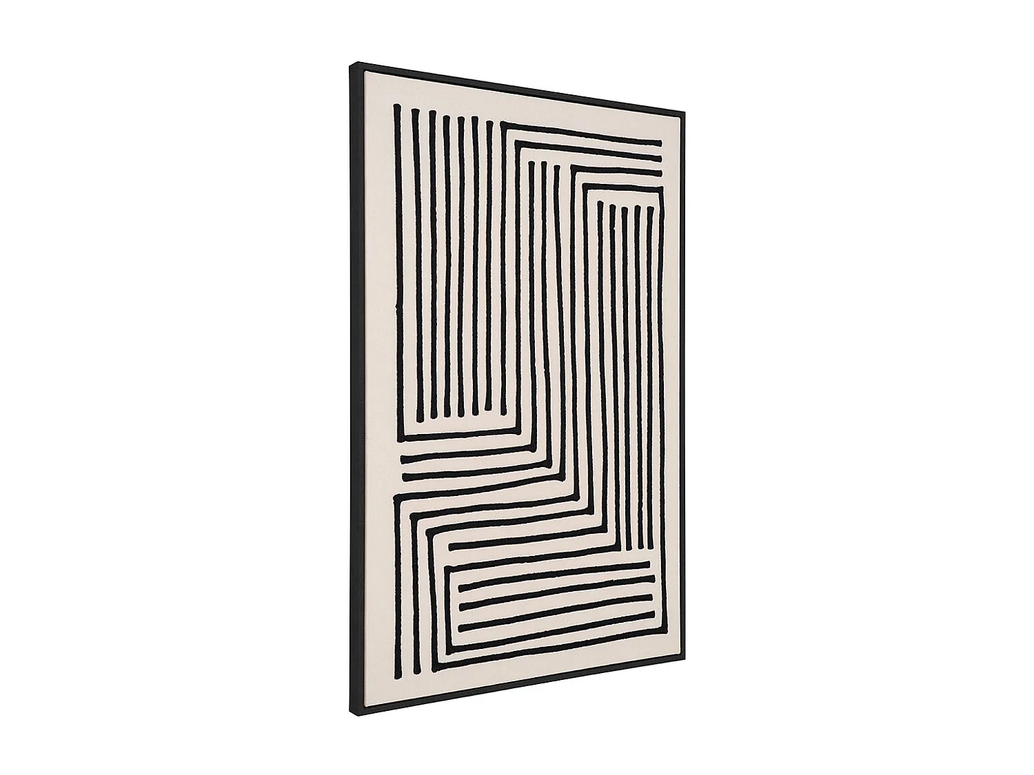 Lipari Canvasprint No.3 60x90 cm zwart, beige.