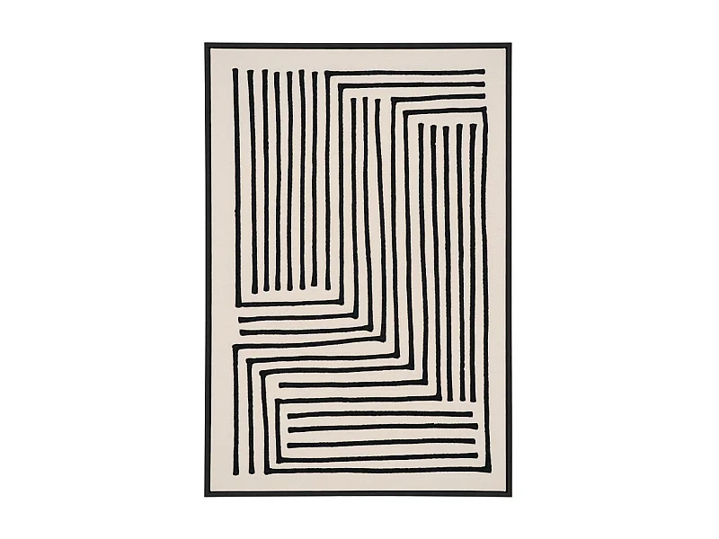 Lipari Canvasprint No.3 60x90 cm zwart, beige.
