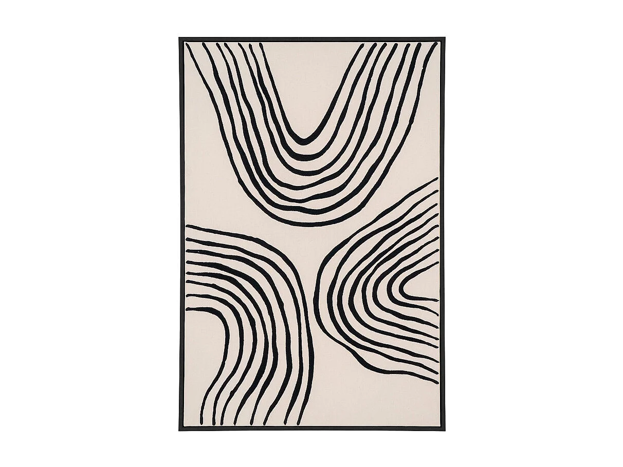Lipari Canvasprint No.2 60x90 cm zwart, beige.