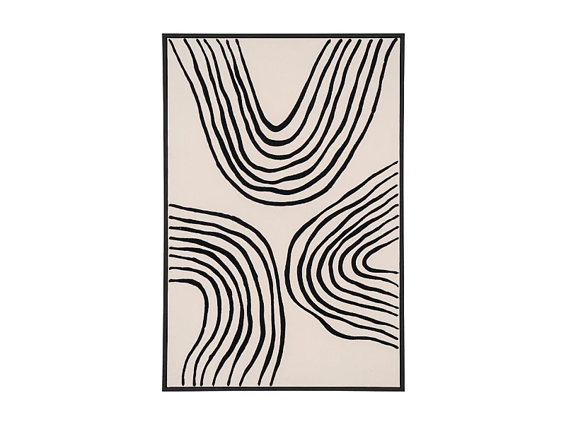 Lipari Canvasprint No.2 60x90 cm zwart, beige.