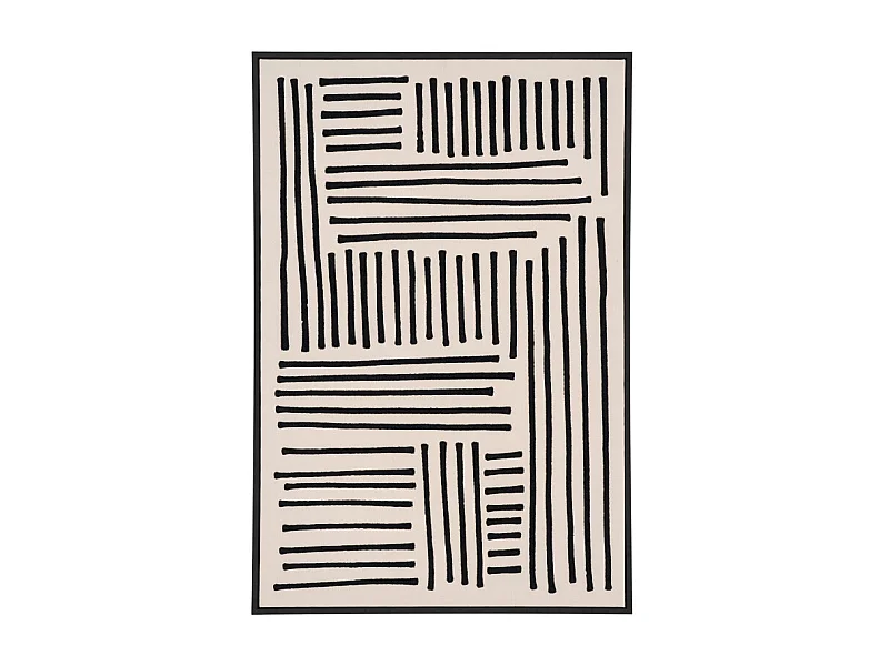 Lipari Canvasprint No.1 100x140 cm zwart, beige.