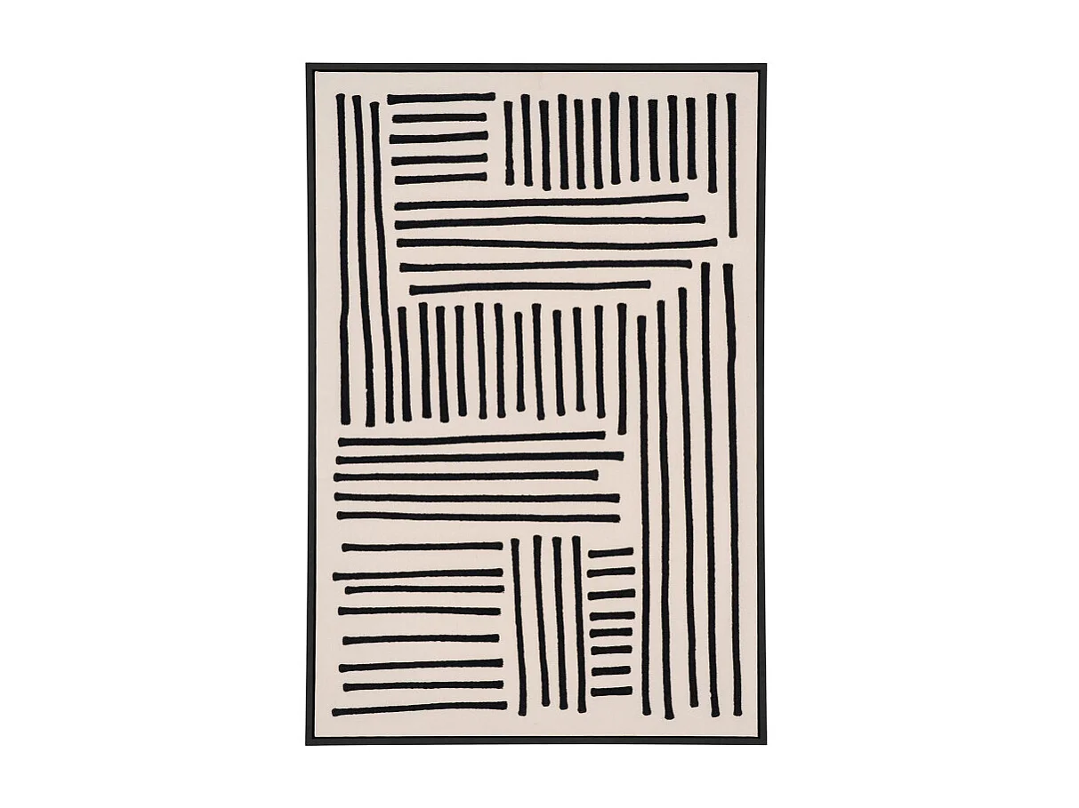 Lipari Canvasprint No.1 100x140 cm zwart, beige.