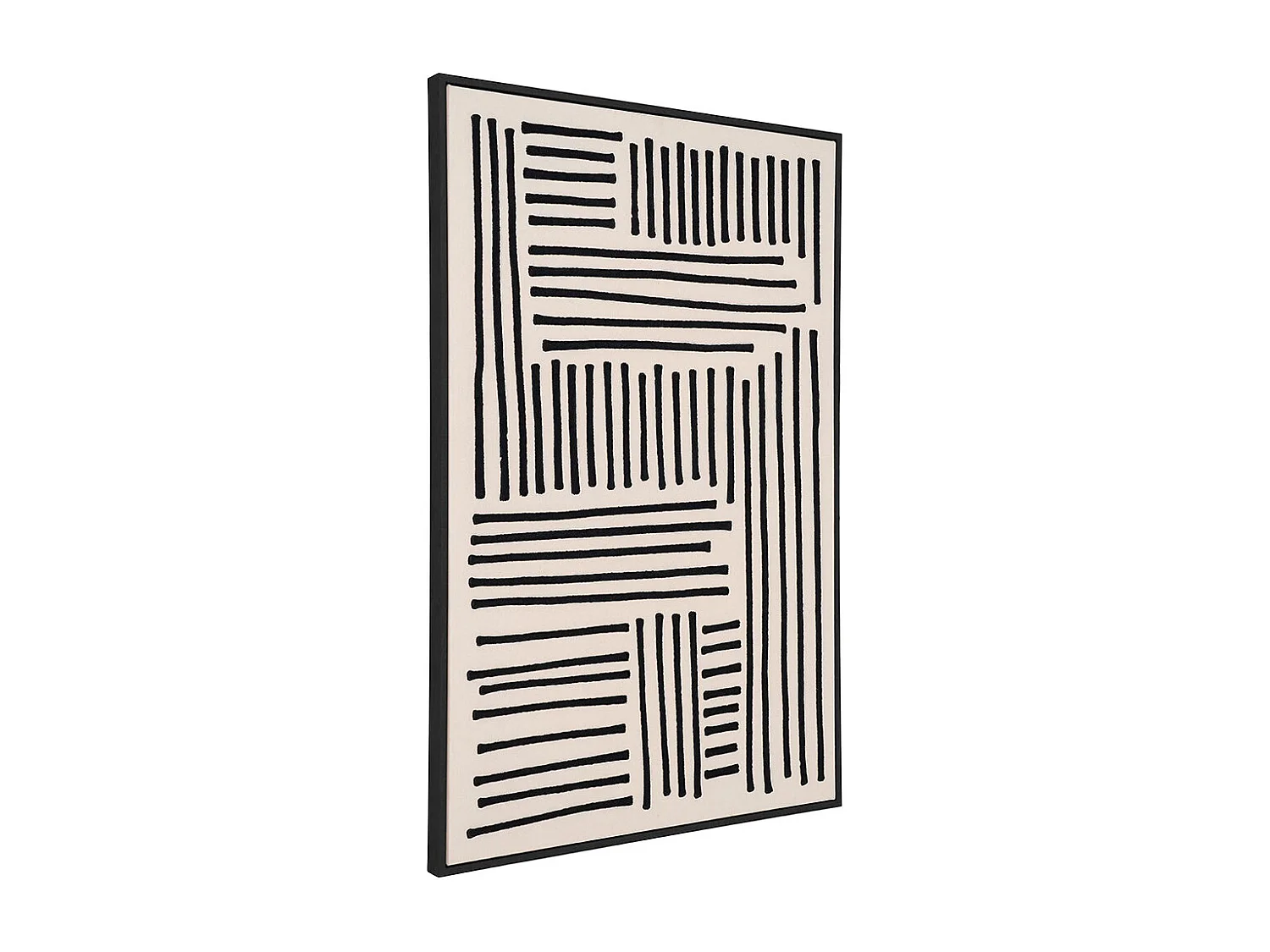 Lipari Canvasprint No.1 60x90 cm zwart, beige.