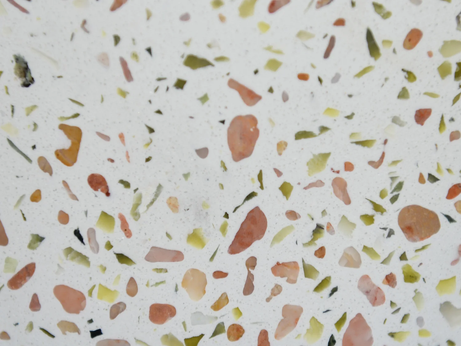 Ronde opbouwwastafel van roze terrazzo - 39 cm - DUKAT