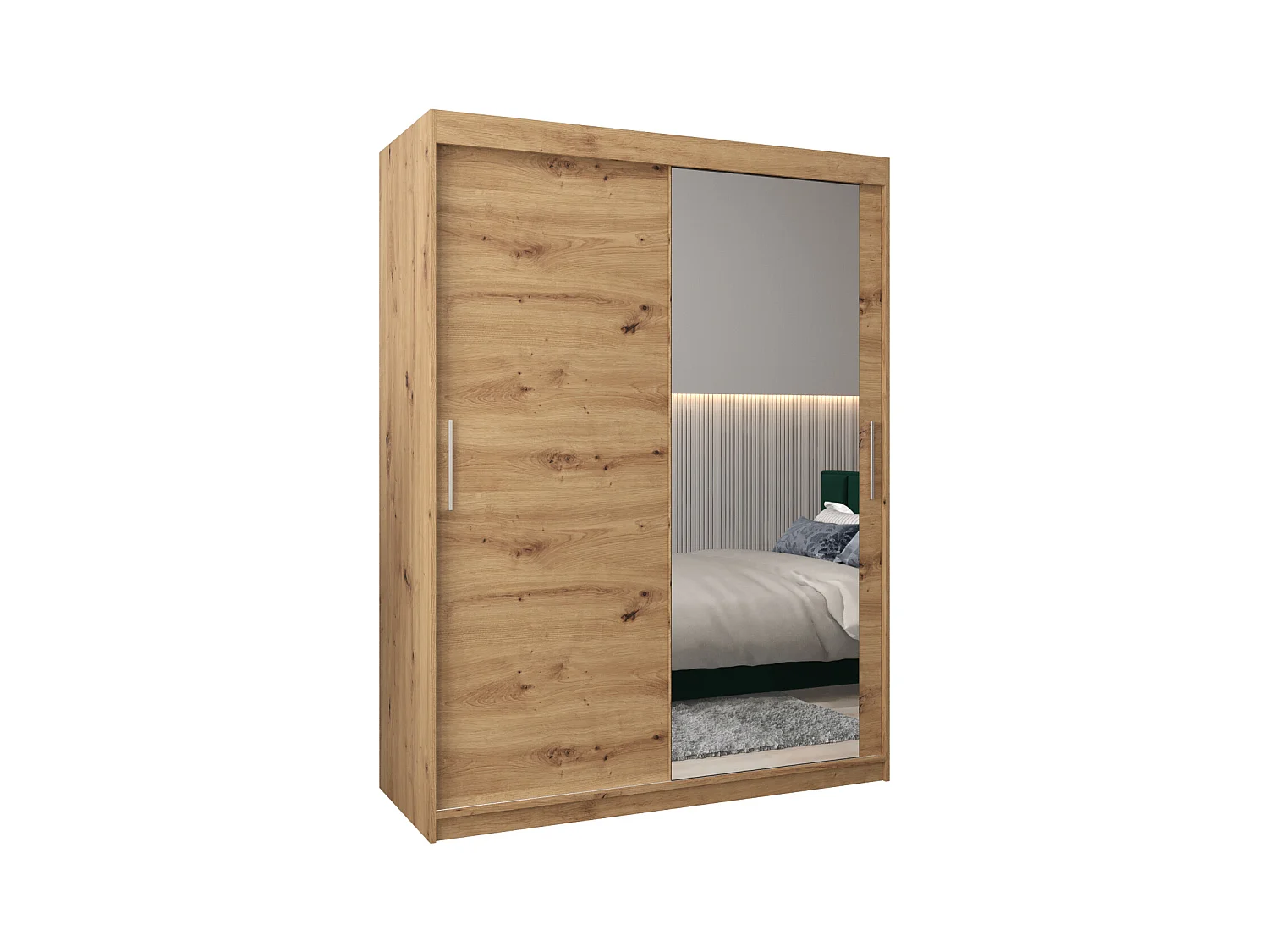 ARMOIRE TOKYO 2 DE PUERTAS CORREDERAS 200/150/62 2 puertas (Artisan/Artisan)