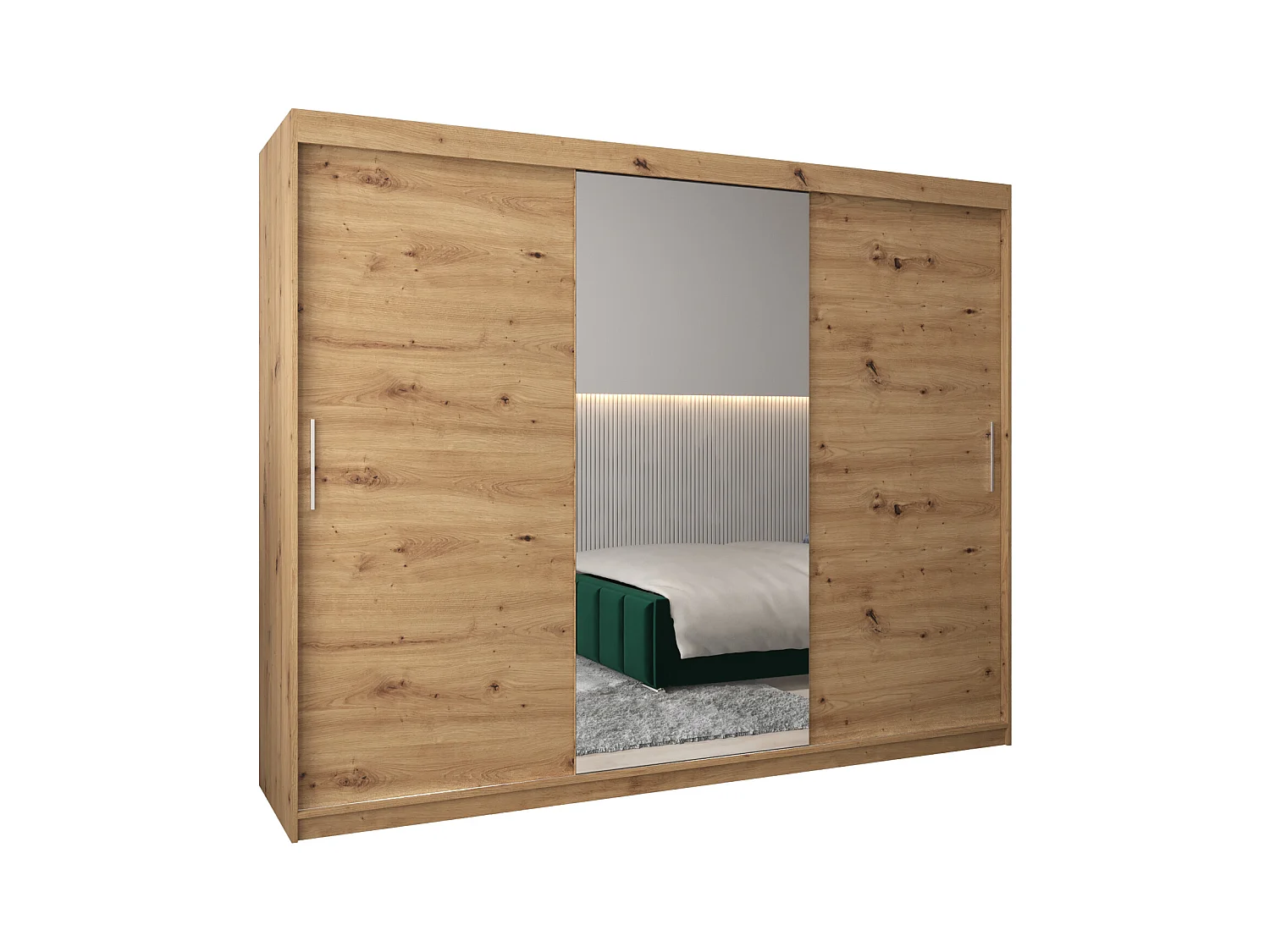 Schwebetürenschrank Tokyo 1 200/250/62 2-Türig (Artisan)