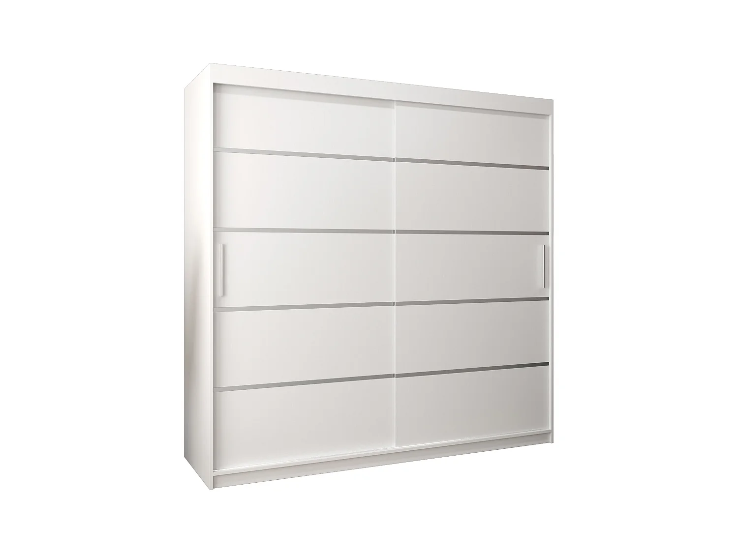 ARMOIRE VERONA 1 À PORTES COULISSANTES 200/200/62 2 Portes (Blanc/Blanc)