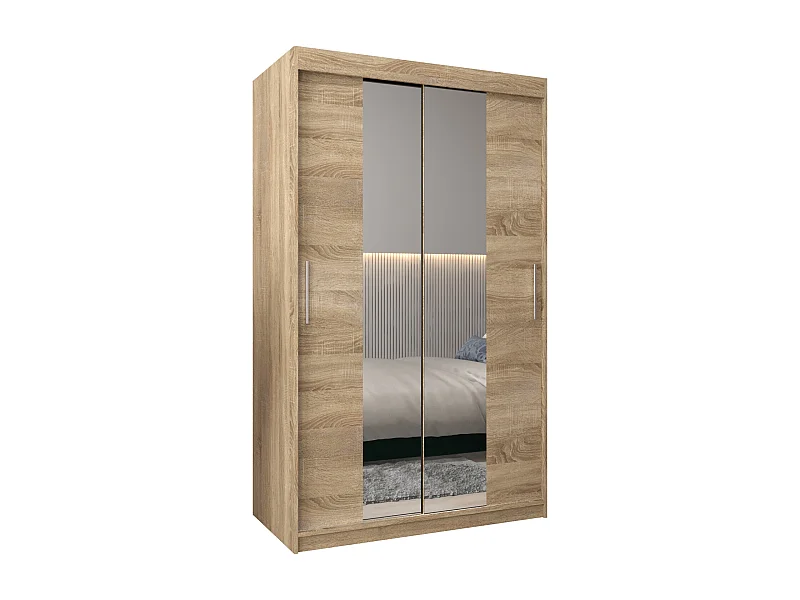 Armoire Tokyo 1 À Portes Coulissantes 200/120/62 2 portes (Sonoma/Sonoma)