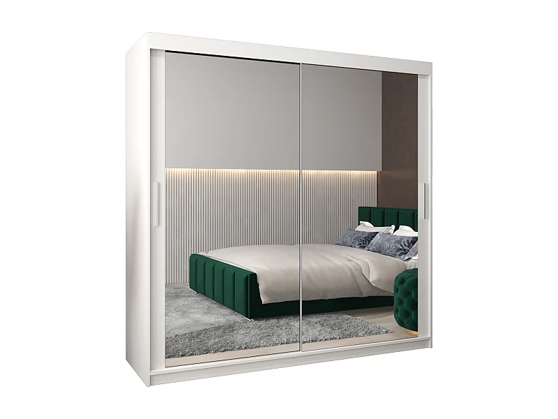 ARMOIRE TOKYO 3 DE PUERTAS CORREDERAS 200/200/62 2 puertas (Blanco/Blanco)