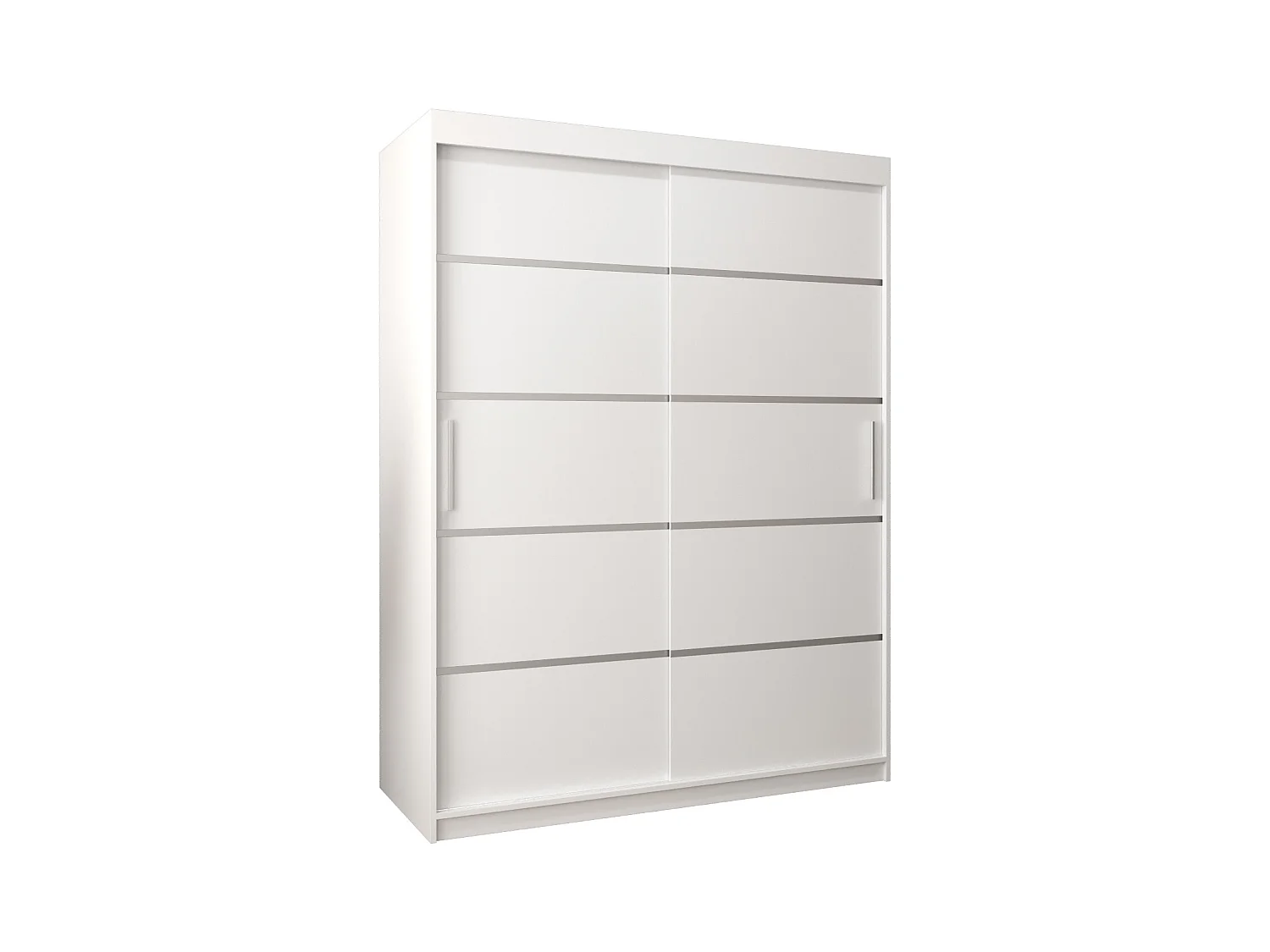 ARMOIRE VERONA 1 À PORTES COULISSANTES 200/150/62 2 Portes (Blanc/Blanc)