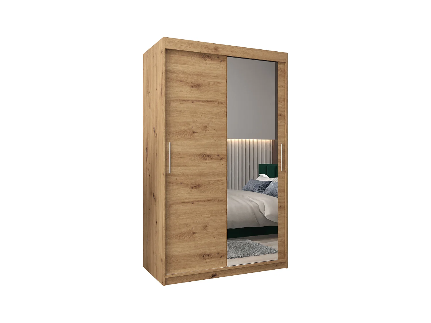 ARMOIRE TOKYO 2 DE PUERTAS CORREDERAS 200/120/62 2 puertas (Artisan/Artisan)