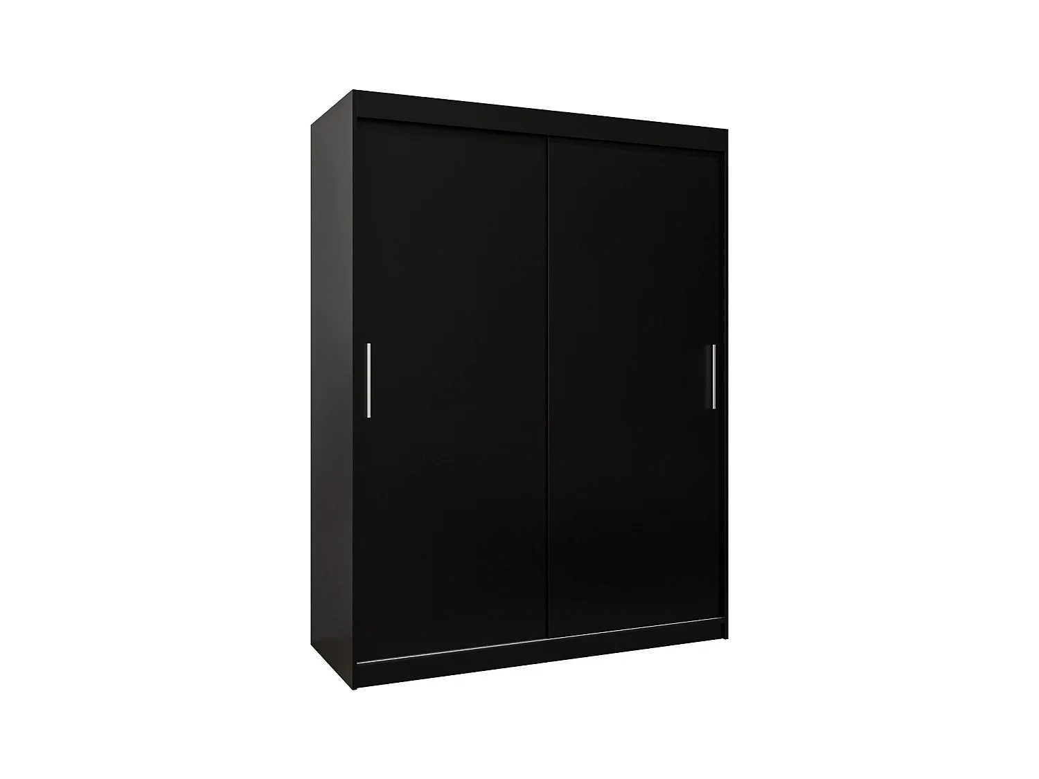 Armoire Tokyo À Portes Coulissantes 200/150/62 2 portes (Noir/Noir)