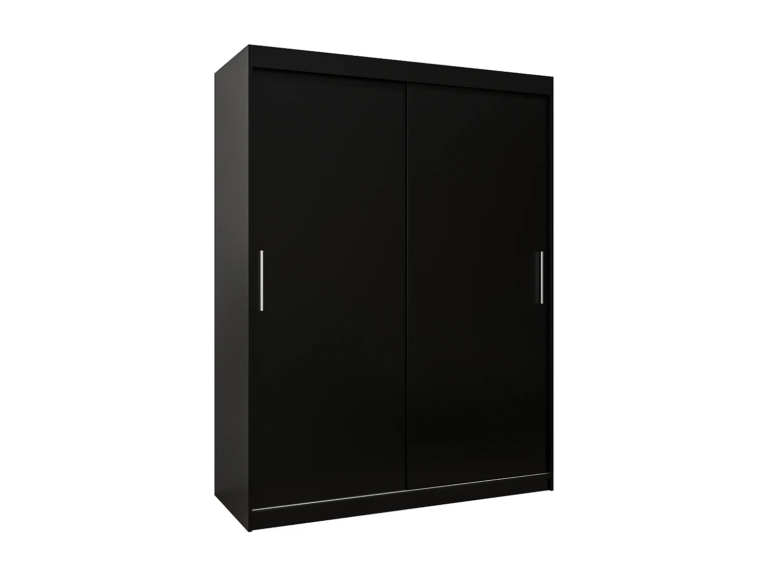 Armoire Tokyo À Portes Coulissantes 200/150/62 2 portes (Noir/Noir)