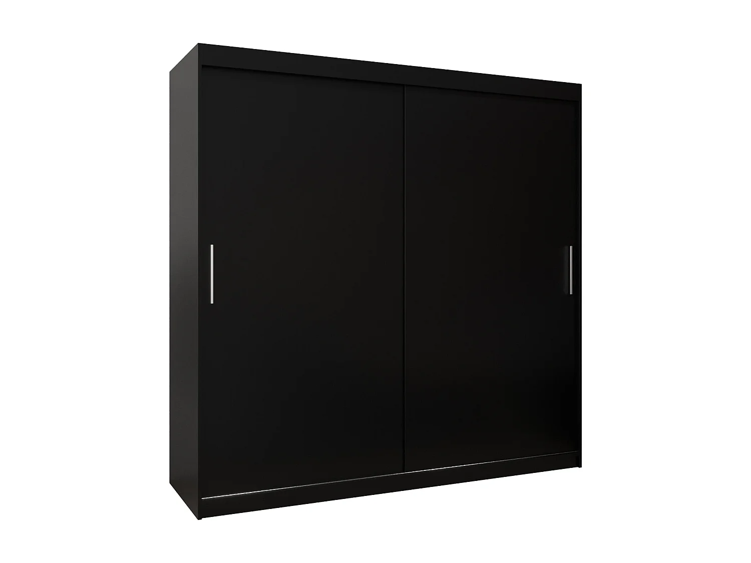 Armoire Tokyo À Portes Coulissantes 200/200/62 2 portes (Noir/Noir)