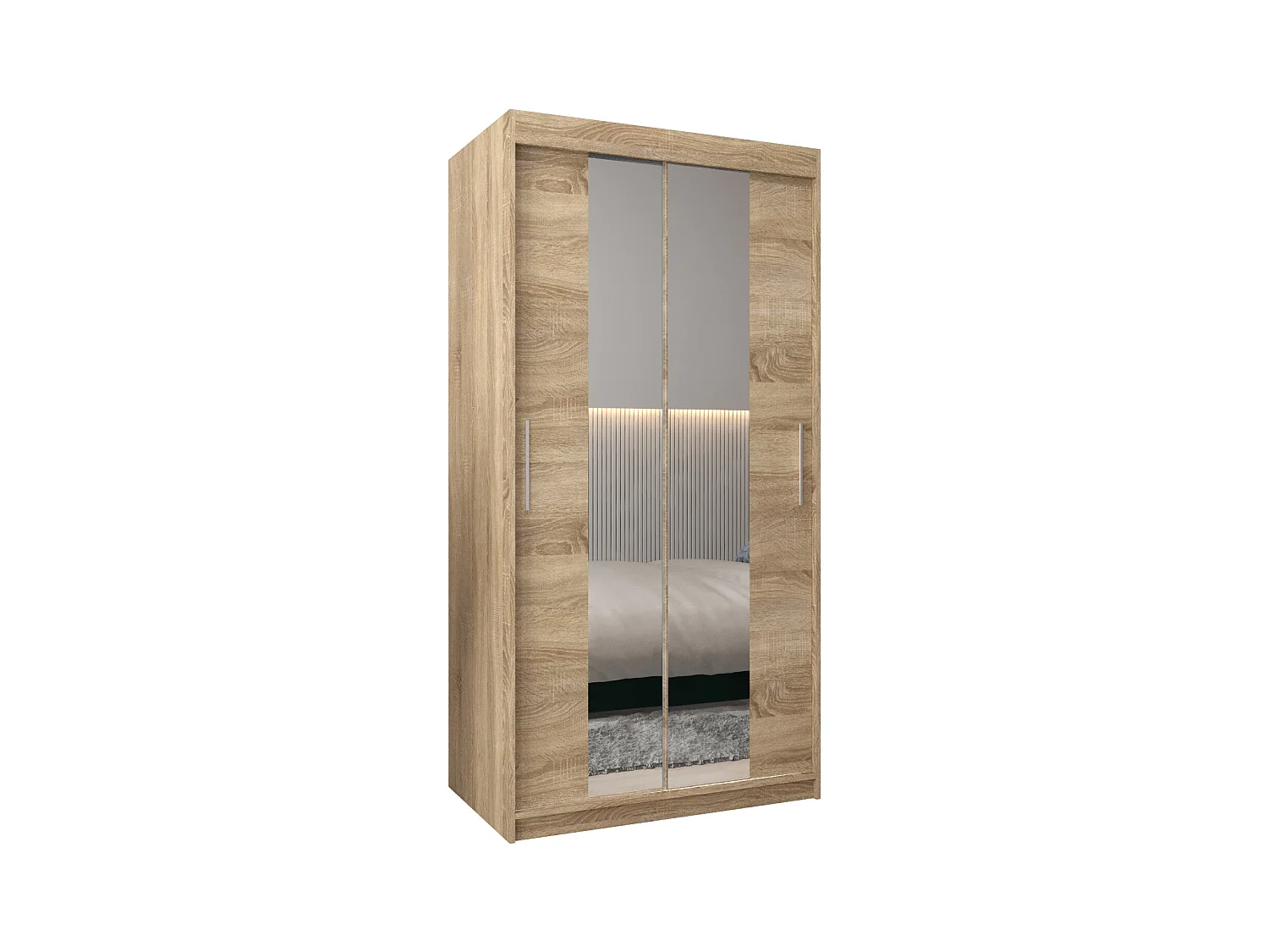 Schwebetürenschrank Tokyo 1 200/100/62 2-Türig (Sonoma)