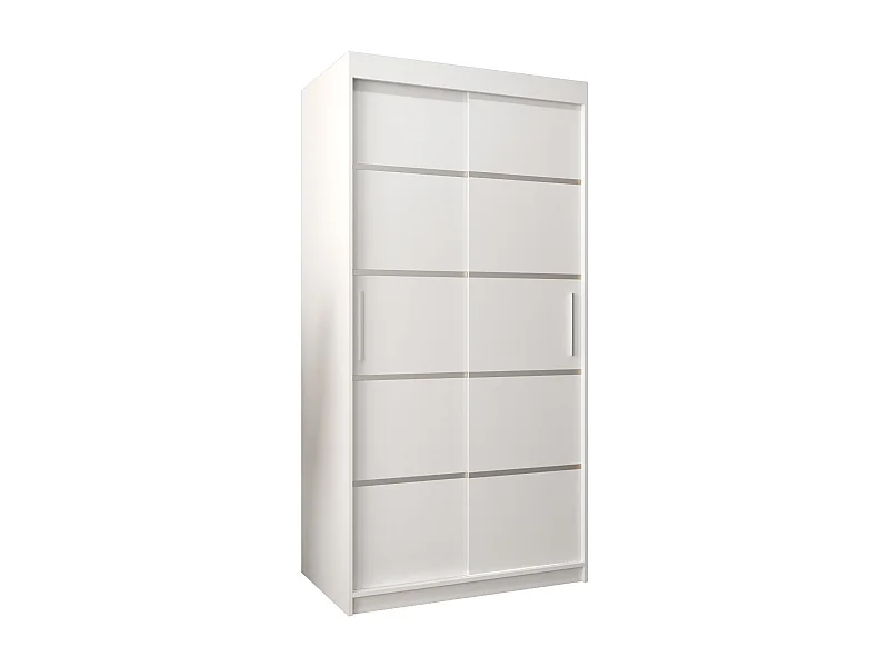 ARMOIRE VERONA 1 À PORTES COULISSANTES 200/100/62 2 Portes (Blanc/Blanc)