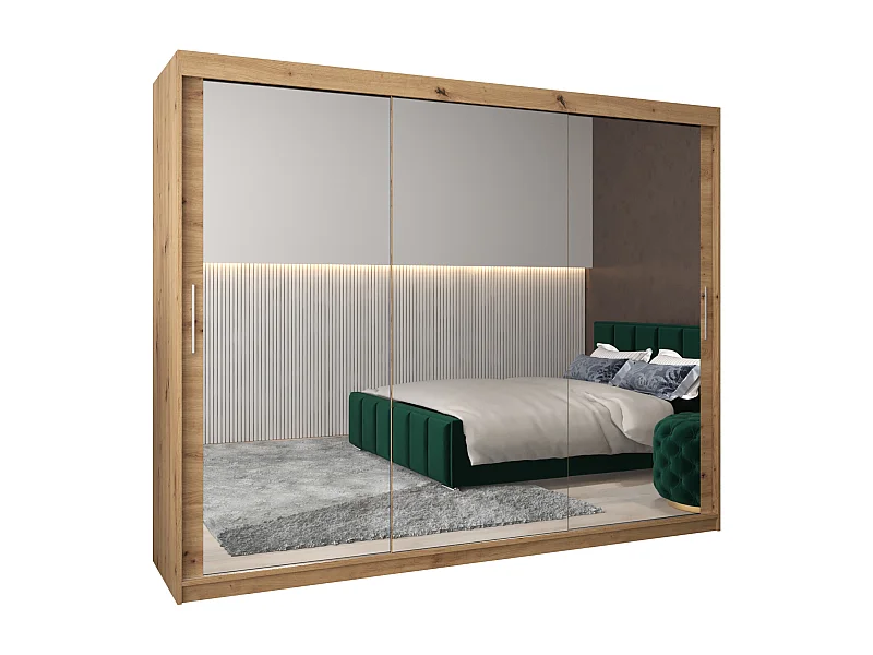 ARMOIRE TOKYO 3 DE PUERTAS CORREDERAS 200/250/62 3 puertas (Artisan/Artisan)