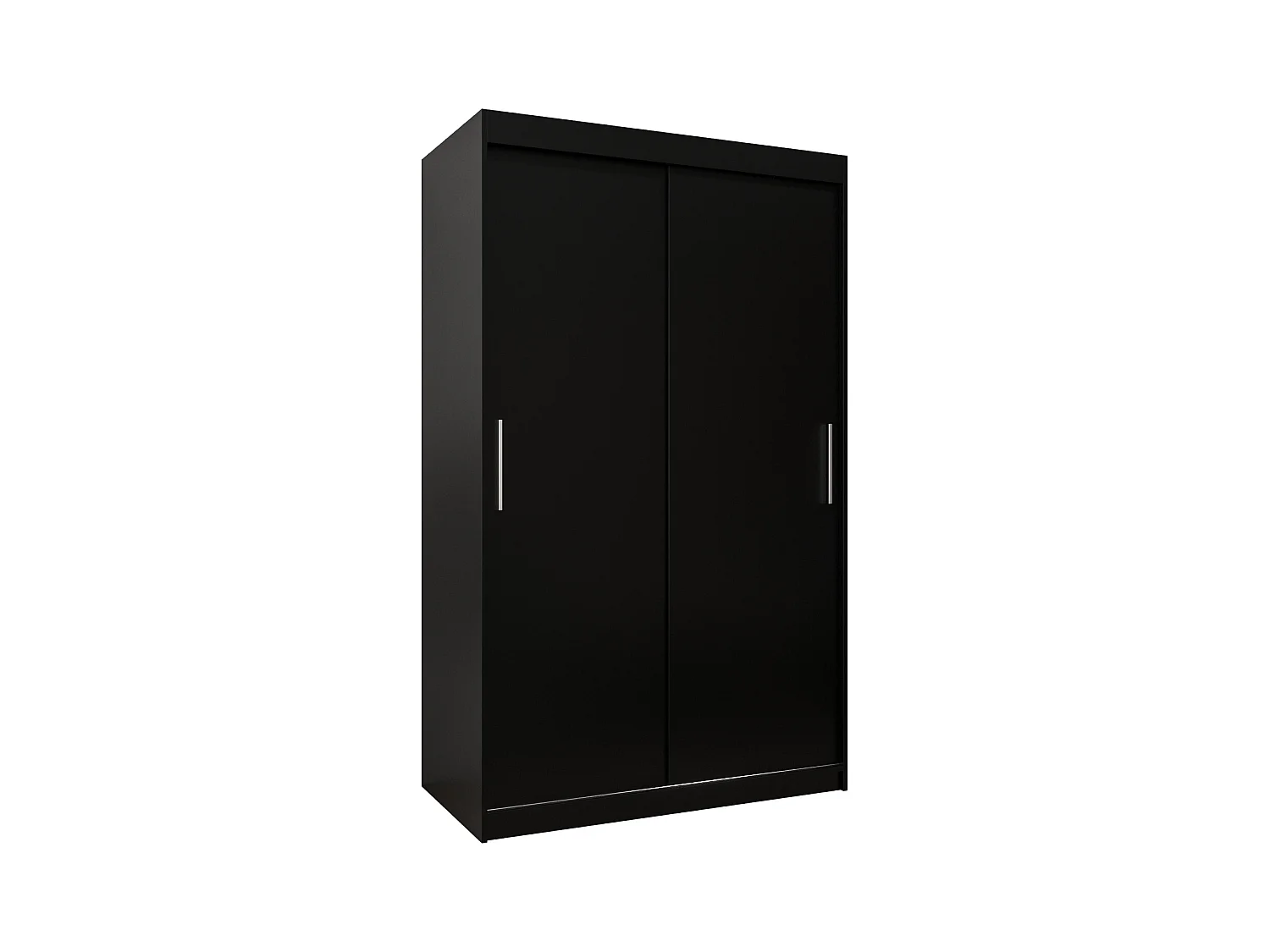 Armoire Tokyo À Portes Coulissantes 200/120/62 2 portes (Noir/Noir)