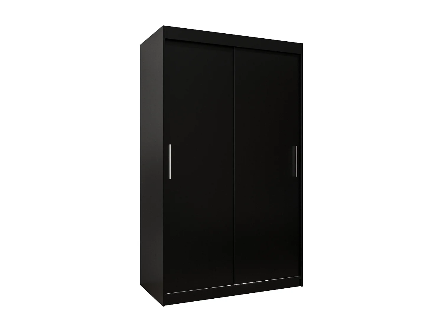 Armoire Tokyo À Portes Coulissantes 200/120/62 2 portes (Noir/Noir)
