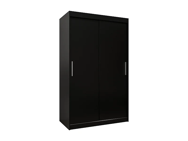Armario TOKYO de puertas correderas 200/120/62 2 puertas (negro/negro)